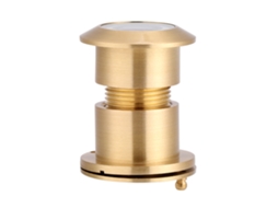 Visor de Porta com Ângulo de Visão Largo 28mm e Tampa de Privacidade Resistente Dourado | S/MARCA