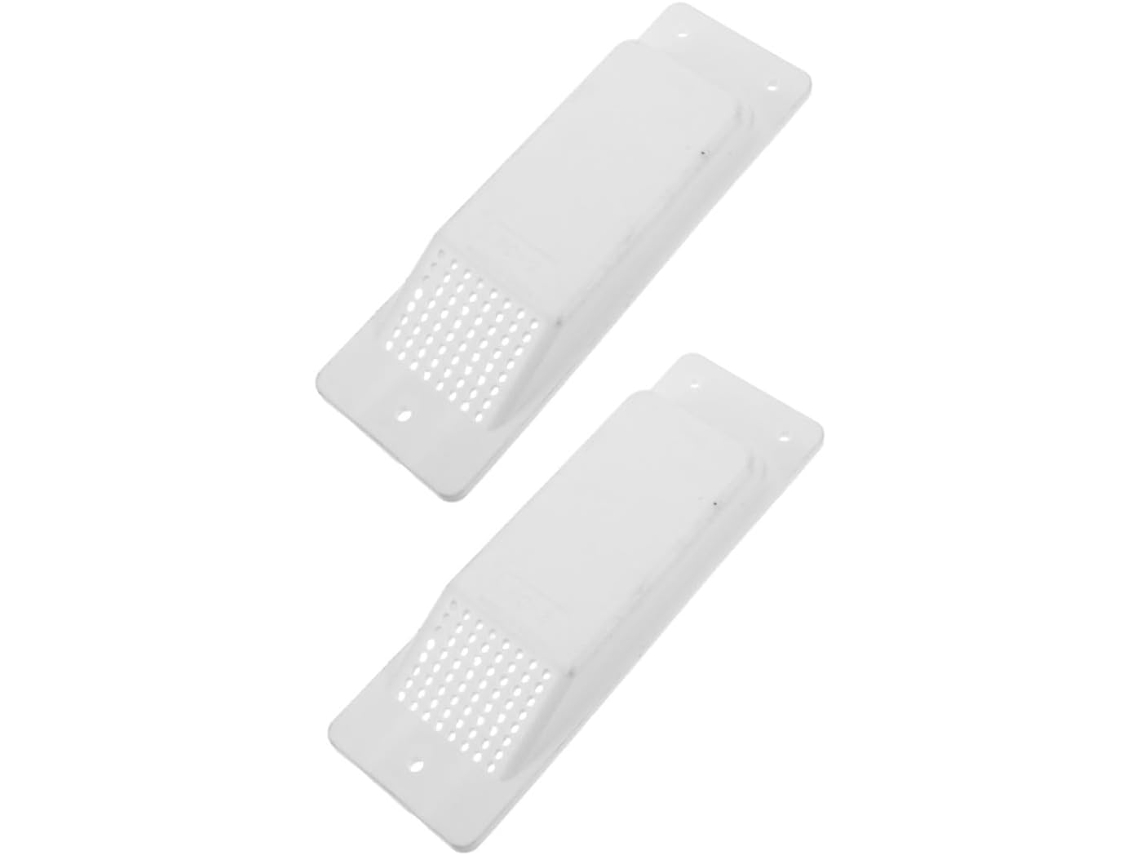 Conjunto de 2 Tampões de Ventilação em Abs Branco para Contêineres e Caminhões, Sistema de Ventilação Lateral. SFUSHOS
