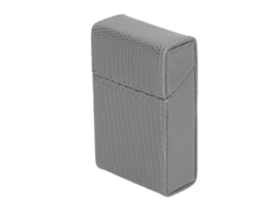 Porta cigarros de Couro Pu com Design de Lagarto Estojo de Armazenamento Unissex Cinza | S/MARCA