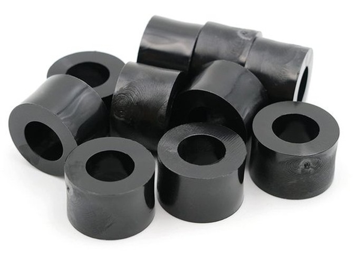 Afstandshulzen - 10 Unidades - Ideal Para Componentes - 17 Mm De Altura - Hd-polyetileno - Para Diversas Aplicações - Preto