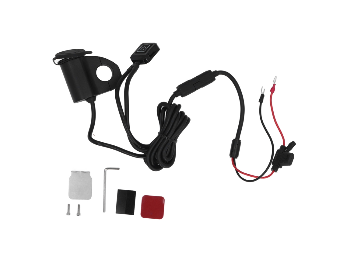 Carregador de Telefone para Moto com Duas USB e Voltímetro BOSCH