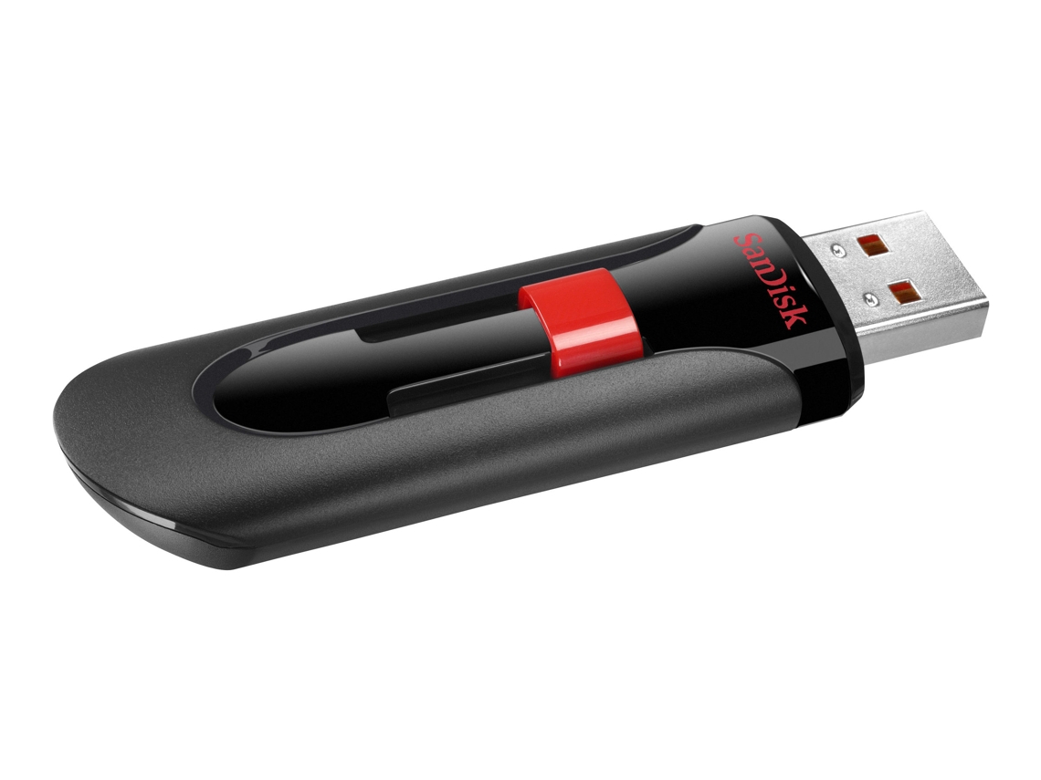 Pen USB SANDISK Cruzer Glide (32 GB - USB 2.0 - Preto e Vermelho)