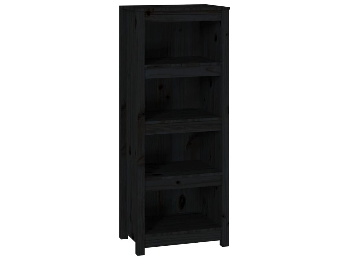 Book Cabinet, Book Cabinets Vidaxl Preto Madeira De Pinho (n/a)