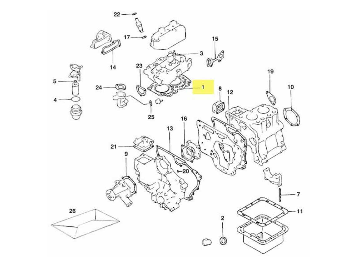 Junta Do Cabeçote Do Motor M2 04 Prateadovetus