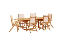Garden Dining Set, Garden Dining Sets Vidaxl Marrom Madeira De Acácia (n/a)