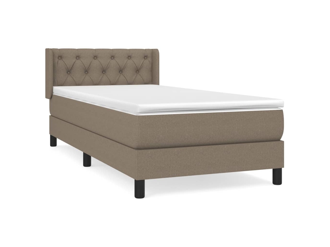 Box Spring Bed, Box Spring Beds Vidaxl Cinzento-acastanhado Tecido (80 X 200 Cm)