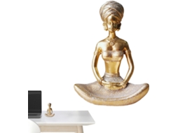 Estatueta De Yoga Moderna Em Resina/centro De Mesa Decorativo | Meditação