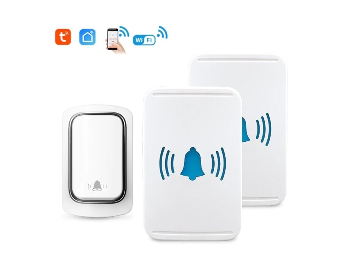Campainha Sem Fio Wi Fi, Sem Necessidade de Bateria, À Prova Dágua, para Uso Externo. Brilvibera_gsg