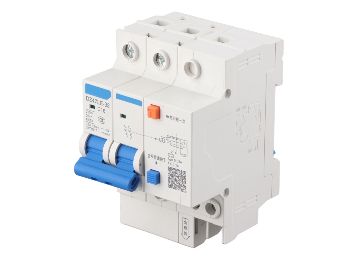 Disjuntor De Corrente Residual Dz47le 32 2p+2 C16 230v/16a