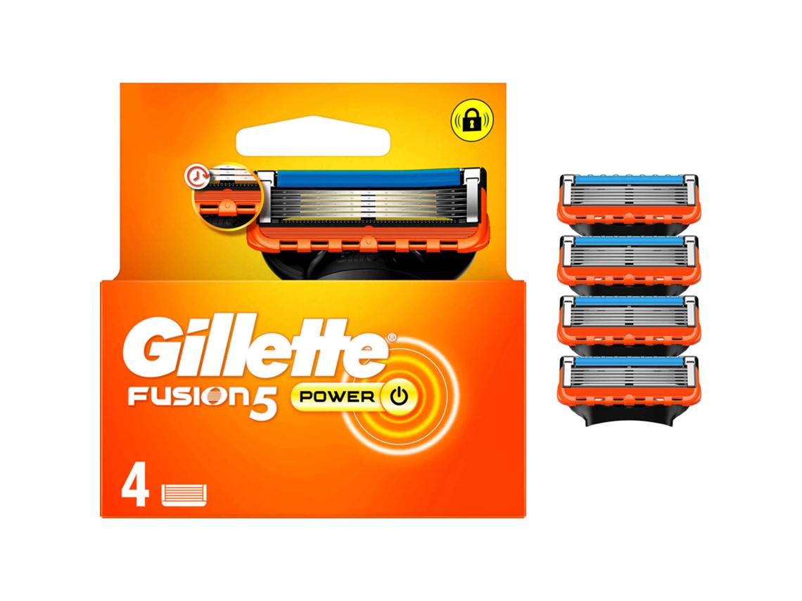 Recarga de Lâminas Fusion5 Power GILLETTE emb. 4 un