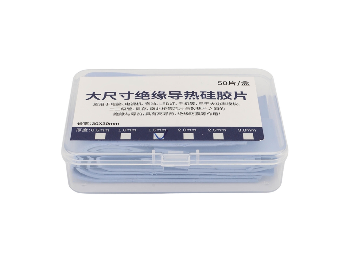 50 Protetores Térmicos de Silicone Resistente ao Calor para Cpu e Componentes Internos