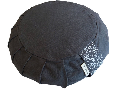 Almofada de Meditação SAMARALI Zafu (Algodão - Cinzento - 17 x 25 x 25 cm)