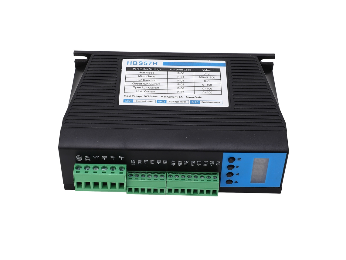 Controlador de Motor de Passo de Loop Fechado CNC DC20-80V com Capa Preta