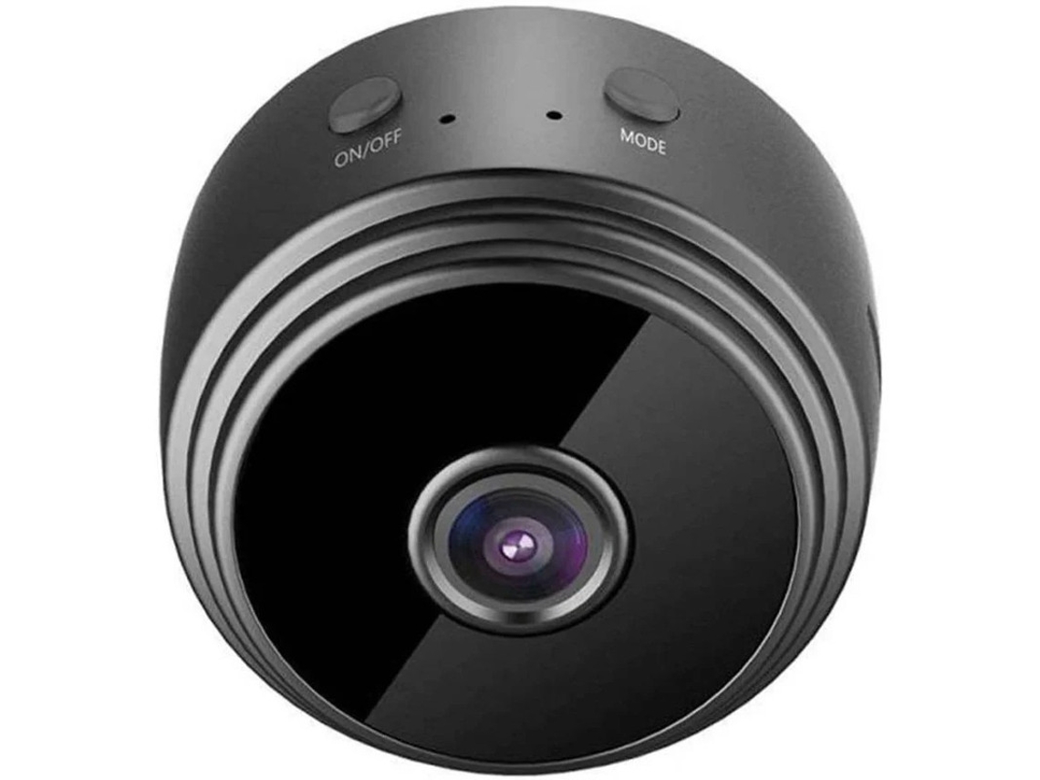 Câmera infravermelha Bestvite 4K HD WiFi com visão noturna para segurança infantil, interna e externa, preta