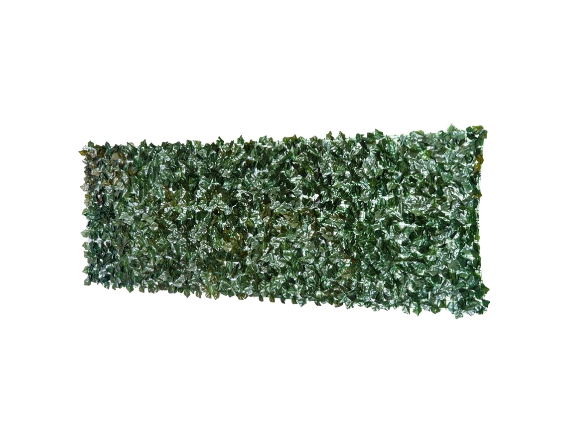 Tela De Privacidade Artificial, Uso Externo, Design De Folha, Verde Escuro, 300x100 Cm