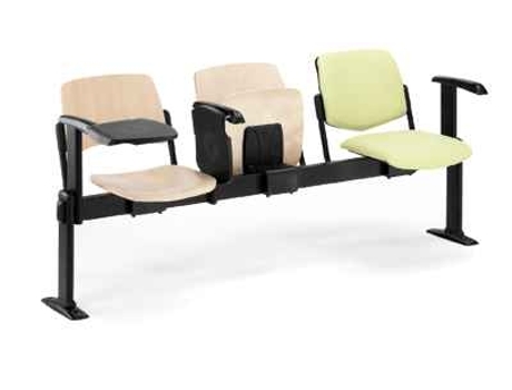 Cadeiras de Auditório RIVA Viga 520 fixa e rebatível (4 lugares)
