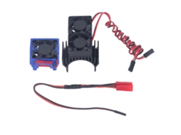 Mali conjunto de Cooler com Dissipador de Calor de Alta Velocidade 5v para Carro Rc Traxxas Slash 4×4 Vxl 1/10 Preto