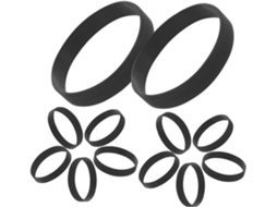 50 pulseiras de silicone elásticas e personalizadas