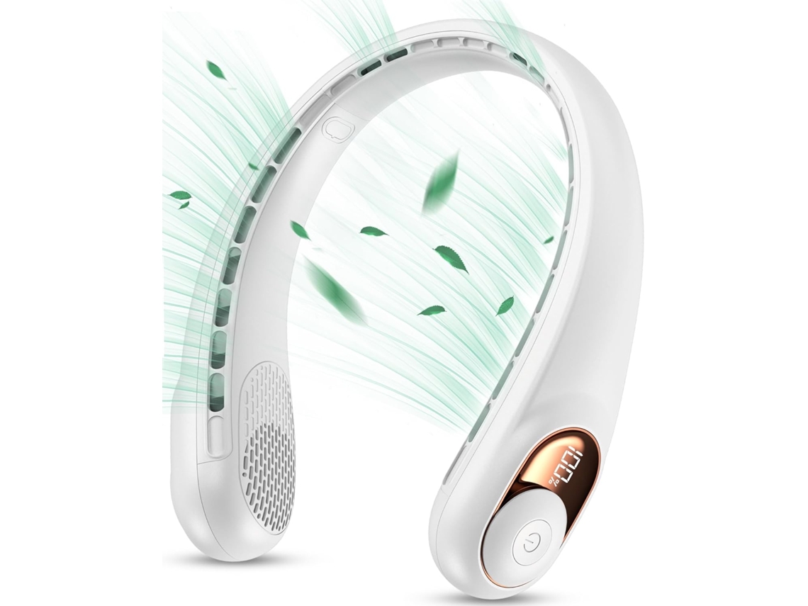 Ventilador De Pescoço Sem Lâmina 360° 4000mah (branco)