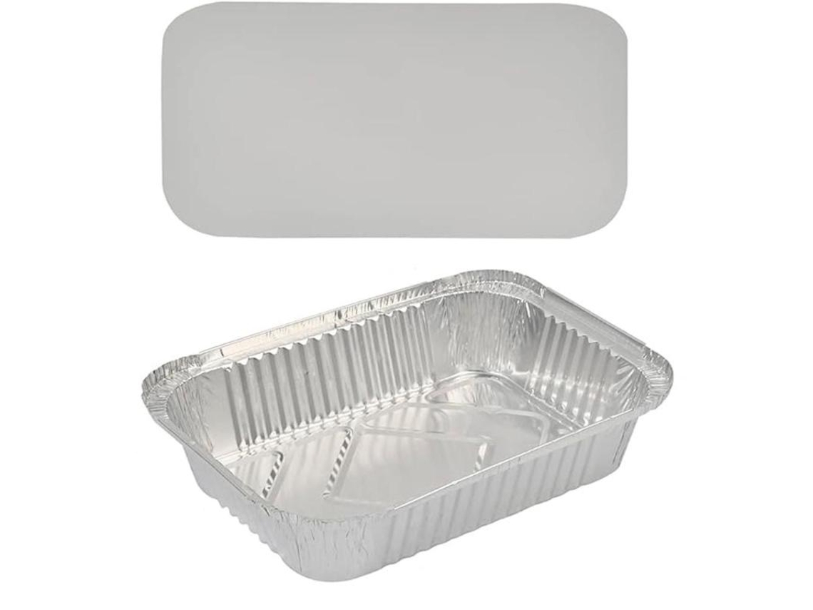 Bandejas Aluminio Tapa 25x19 Cm Set 4 Excellent