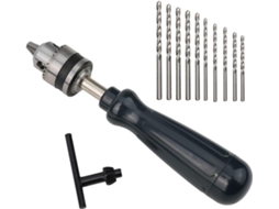 Mandril Compacto De 66 Mm Com 10 Brocas Para Pcb, Cnc, Plástico,