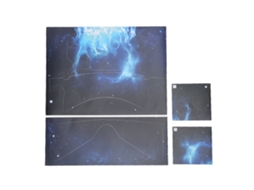 Sticker Protetor para Óculos Vr Oculus Quest 2 Skin Decal PVC Fogo Azul S/MARCA