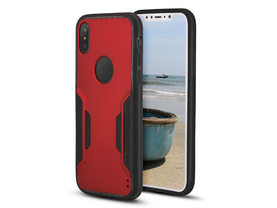 Capa de Couro para Iphone X Anti choque e Anti deslizante EOOCOO