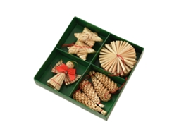 Produtos Artesanais De Palha De Trigo Design Natural Multicompartimento