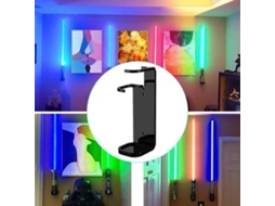 Suporte De Acrílico Transparente Para Sabre De Luz, Suporte De Parede Com Parafusos | Preto Zeuxo