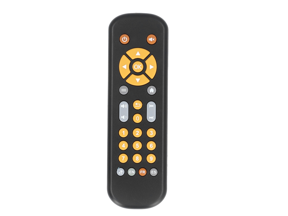 Mali controle Remoto Tv Bebê com Música Educativo Seguro Simulado Brinquedo Preto