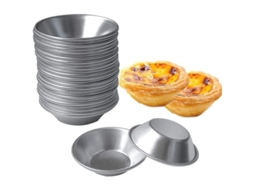 25 moldes de silicone para tartes, antiaderentes, reutilizáveis, para bolos, muffins, cookies | S/MARCA
