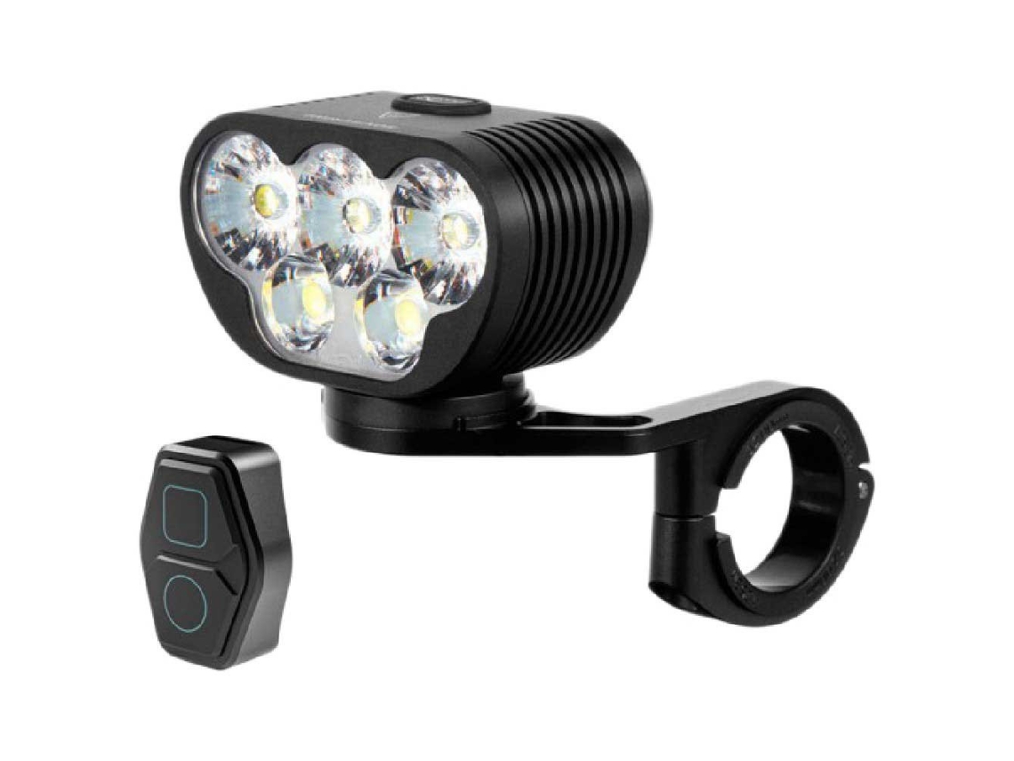 Remo Unisex MAGIC SHINE Luz frontal da versão ta monteer 8000s galaxy v2 (Preto - 8000 Lumens)