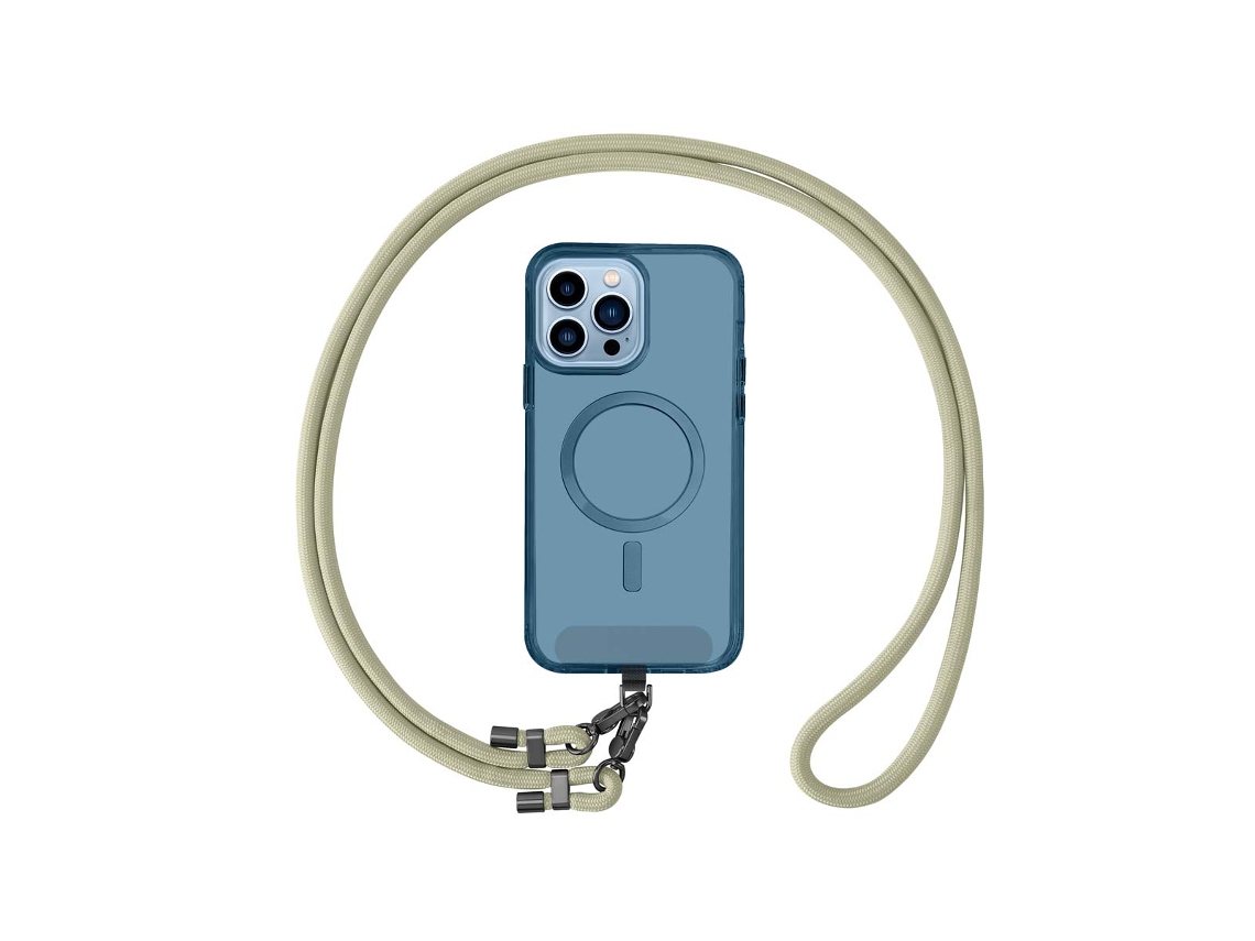 Qu-cordão Ajustável Para Celular Com Gancho Duplo De Metal, Função Anti-perda, Feito De Corrente De Nylon, Acrílico E Poliéster