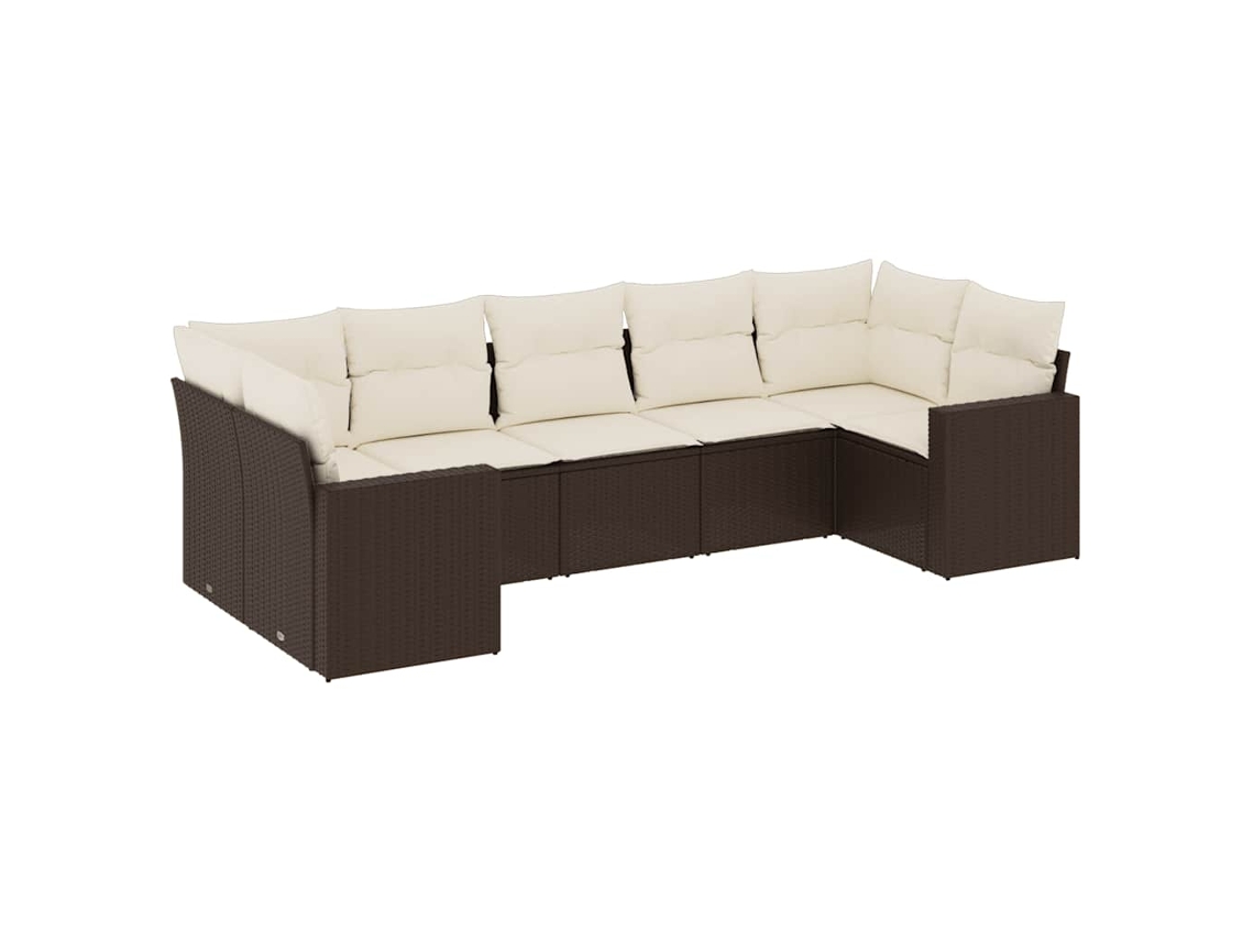 Garden Sofa Set, Garden Sofa Sets Vidaxl Marrom Rattan / Vime (n/a)