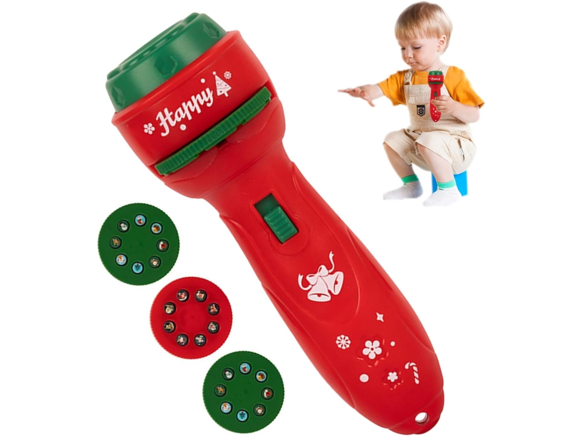 Lanterna De Brinquedo Com 24 Padrões Luz, Projetor E Luz Noturna