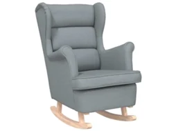 Rocking Chair, Rocking Chairs Vidaxl Cinzeto Tecido