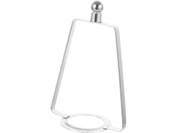 Suporte De Metal Para Lâmpada, Estilo Vintage Prateado, Ideal Para Abajures.