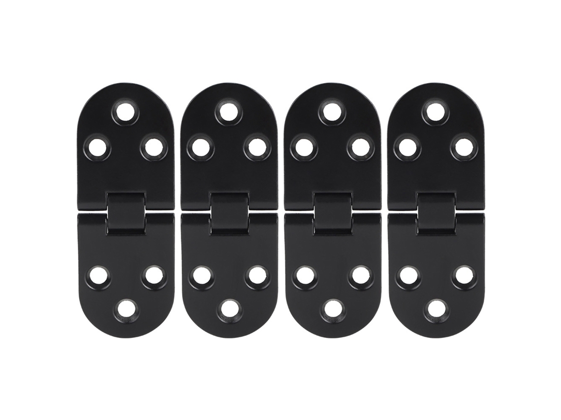 4pcs Dobradiça de Mesa de Liga de Zinco Preta | S/MARCA
