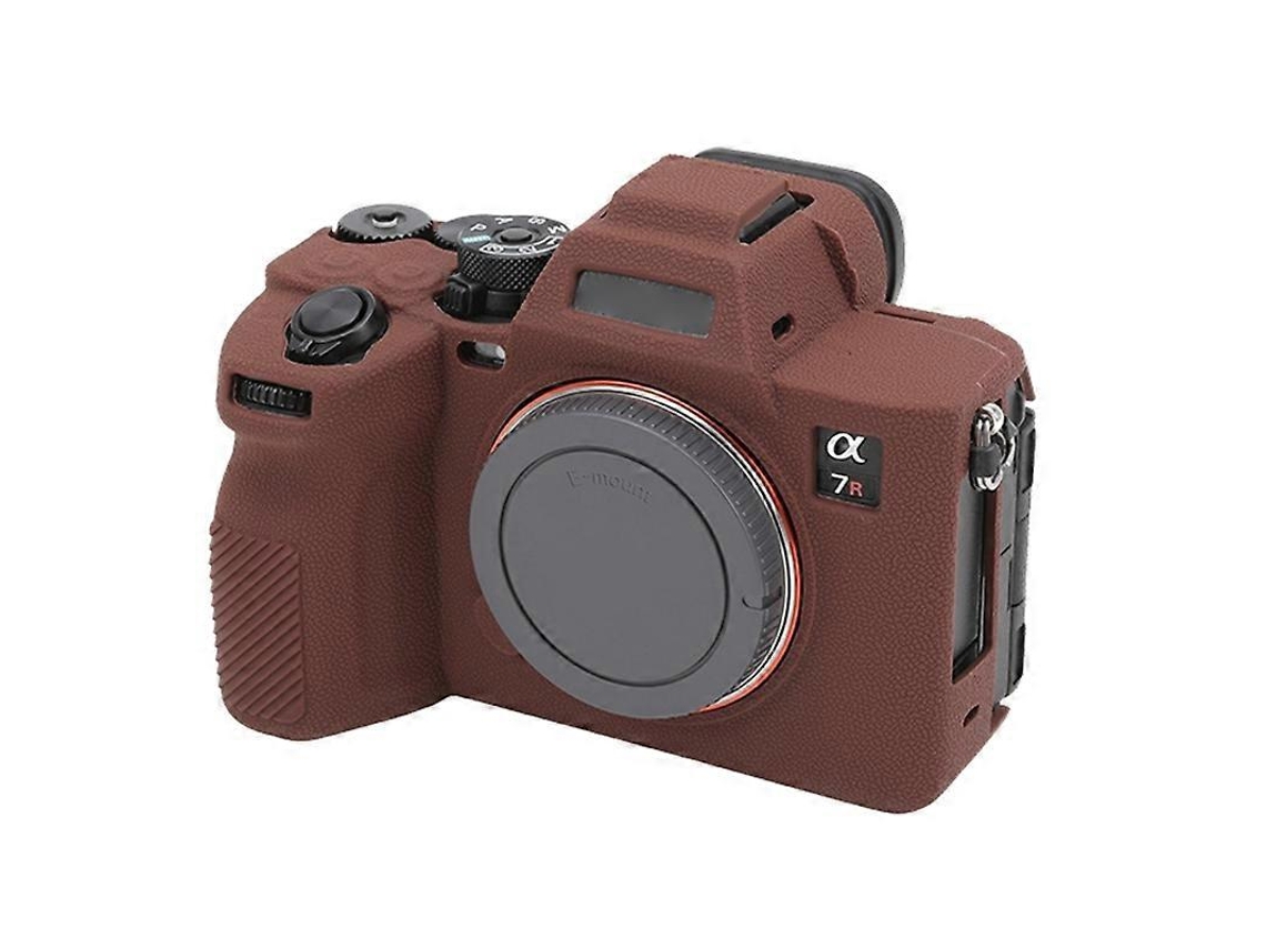 Capa Protetora De Silicone Macio Com Textura De Lichia Para Sony Ilce7rm5 / A7r5