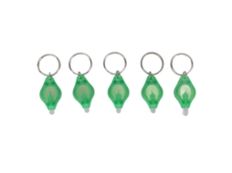 5pcs Mini Lanterna Led Chaveiro Portátil Luz Verde para Detecção de Jóias | S/MARCA