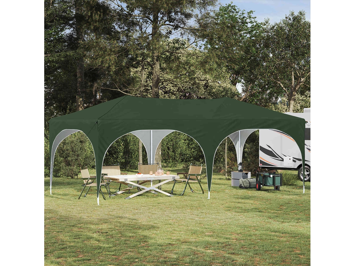 Vidaxl Tenda De Festa Pop-up 575 X 288 X 245 Cm Verde Tecido Oxford