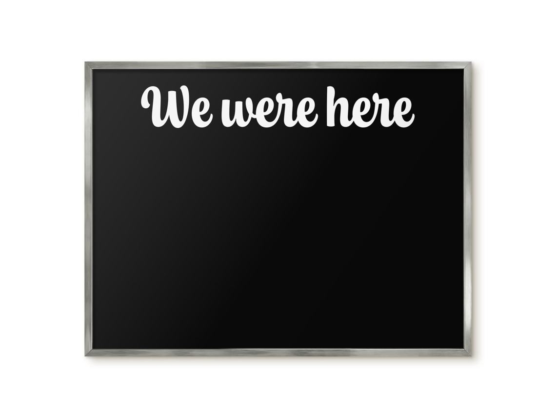Magnetic Wall Board We Were Here For The Office Espelharte (80x60 Cm)
