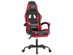 Cadeira de gaming VIDAXL Vermelho Couro Artificial (57.5x59.5x131cm)