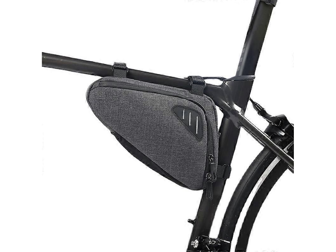 Bolsa Triangular Para Quadro De Bicicleta, Para Estrada E Mtb, Cinza
