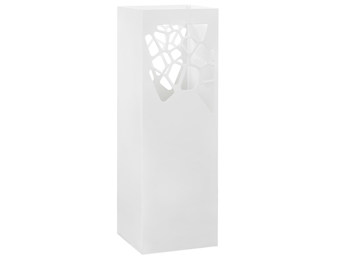 Vidaxl Suporte Para Guarda-chuvas Pedras Em Aço Branco