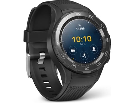 Smartwatch HUAWEI Watch 2 Sport Carbon Black — Bluetooth, Wifi e NFC | 410 mAh | Android e iOS