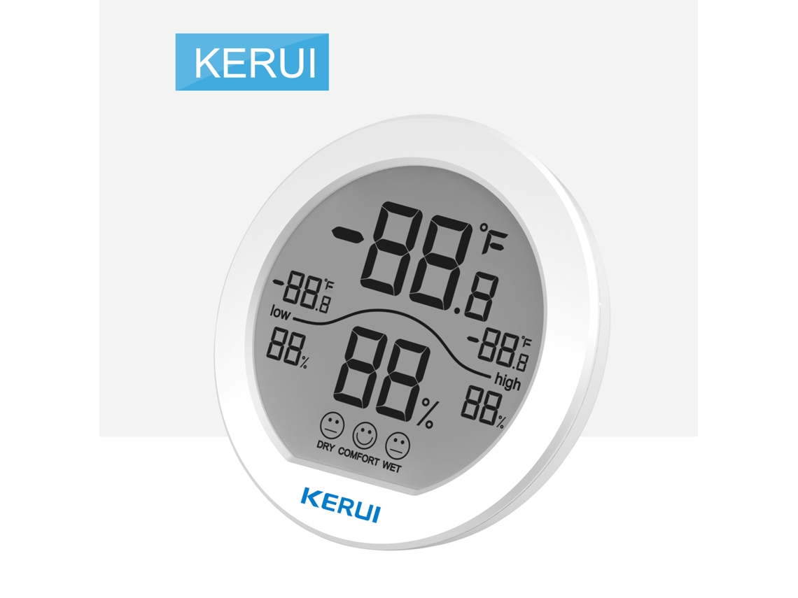 2026 sensor de Temperatura e Umidade Interna Detector Monitor Indicador de Conforto do Ar Tela Lcd Mudável ℉/℃ Kerui
