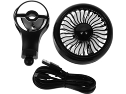 Ventilador Traseiro Para Banco De Carro Alipis Usb, Fluxo De Ar Potente, Direção Ajustável, Elegante Material Abs Preto
