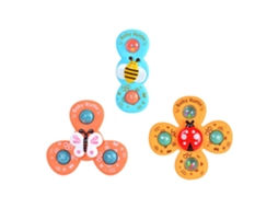 Mali 3pcs Piao de Sucção Giratório Brinquedo Banho Bebê Topo Giratório Animais Infantil Mesa Cadeira
