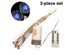Pacotes de Luzes de Fogos de Artifício 120 Led Starburst Luzes de Fio de Cobre Luzes de Fadas Operadas Por Bateria com Controle Remoto Luzes de Nat